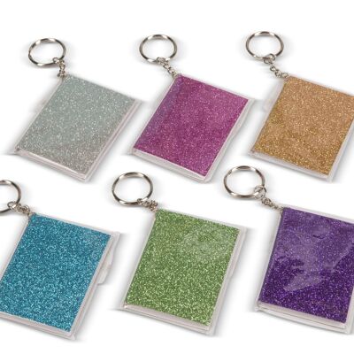 Glitter Notebook Keyring