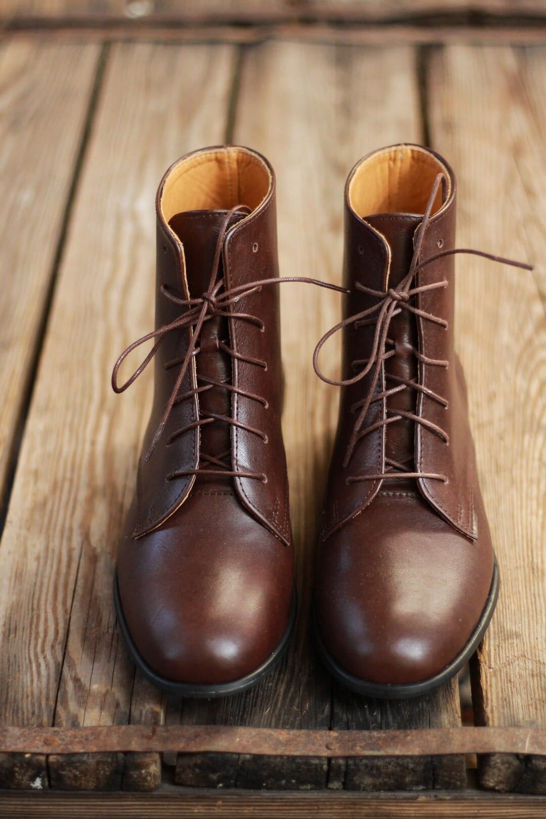 Winterstiefel aus Leder - Klara - Schokoladenbraun 35-42