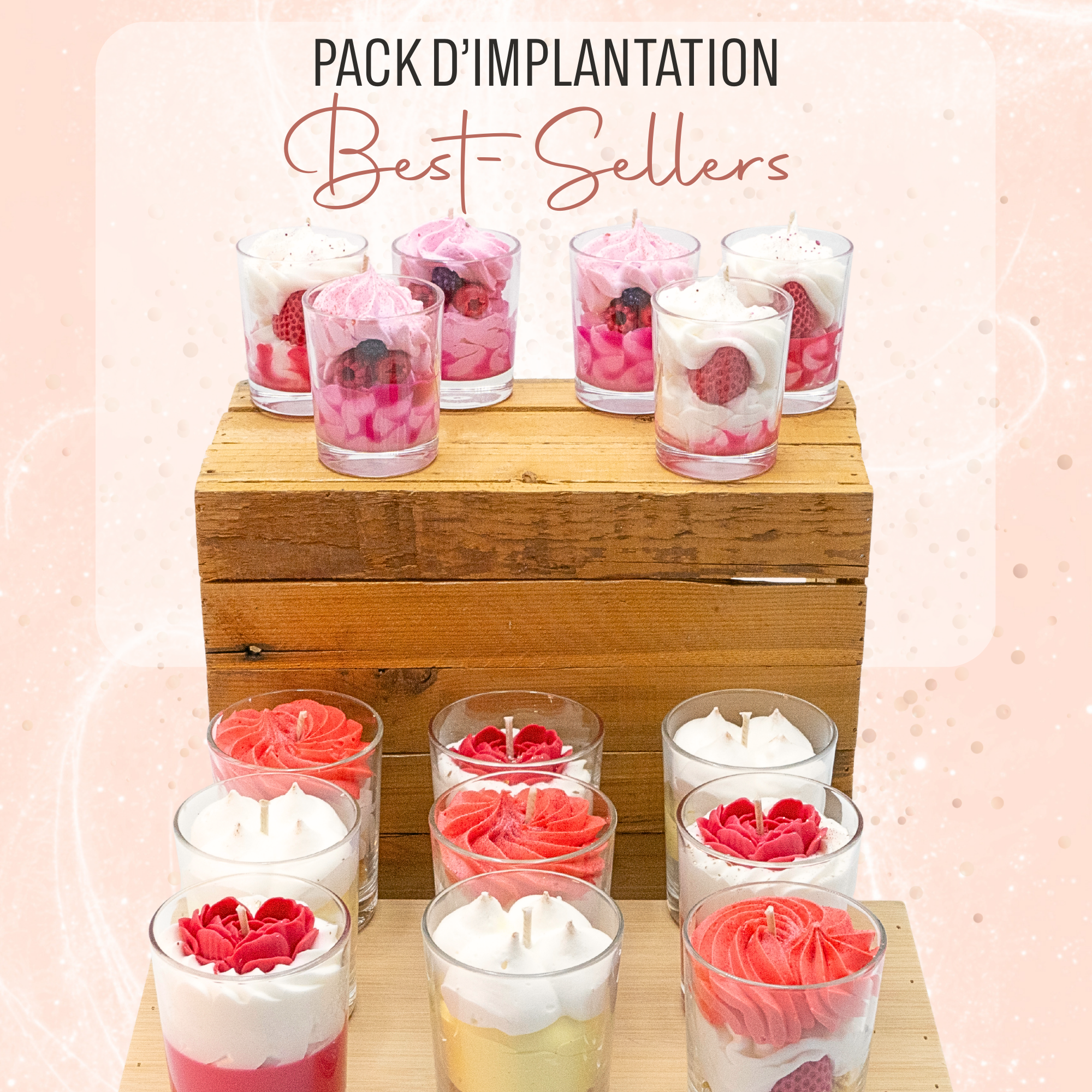 Best-selling gourmet candle implantation pack