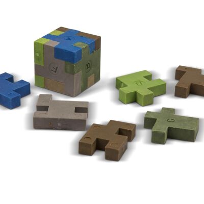 Pixel Cube Puzzle Gomme