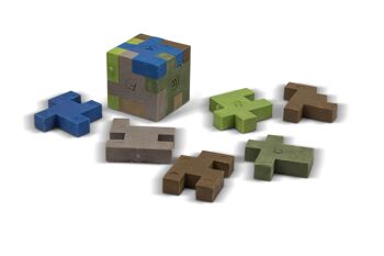 Pixel Cube Puzzle Gomme 1