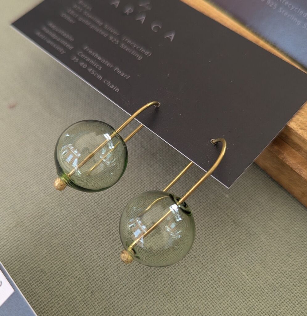 Pendientes colgantes con burbujas FARBE