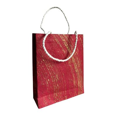 Sacchetto regalo in carta di gelso, fantasia Luxe assortita, 15x19x5.5 cm, singolo