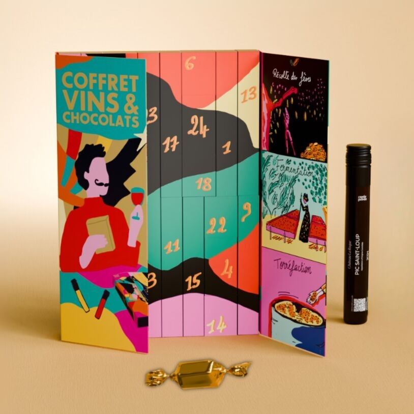 Advent Calendar 12 wines and 12 chocolates