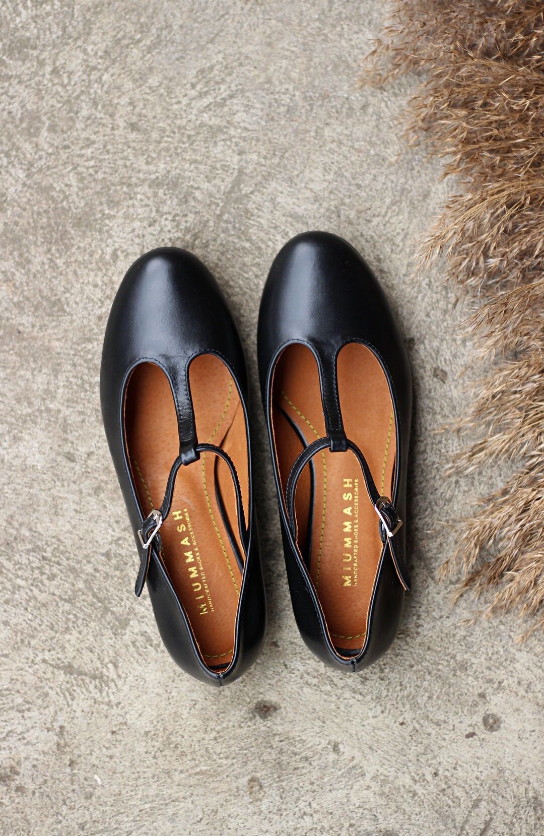 Handgefertigte Lederballerinas - Lotta - Schwarz 34-42