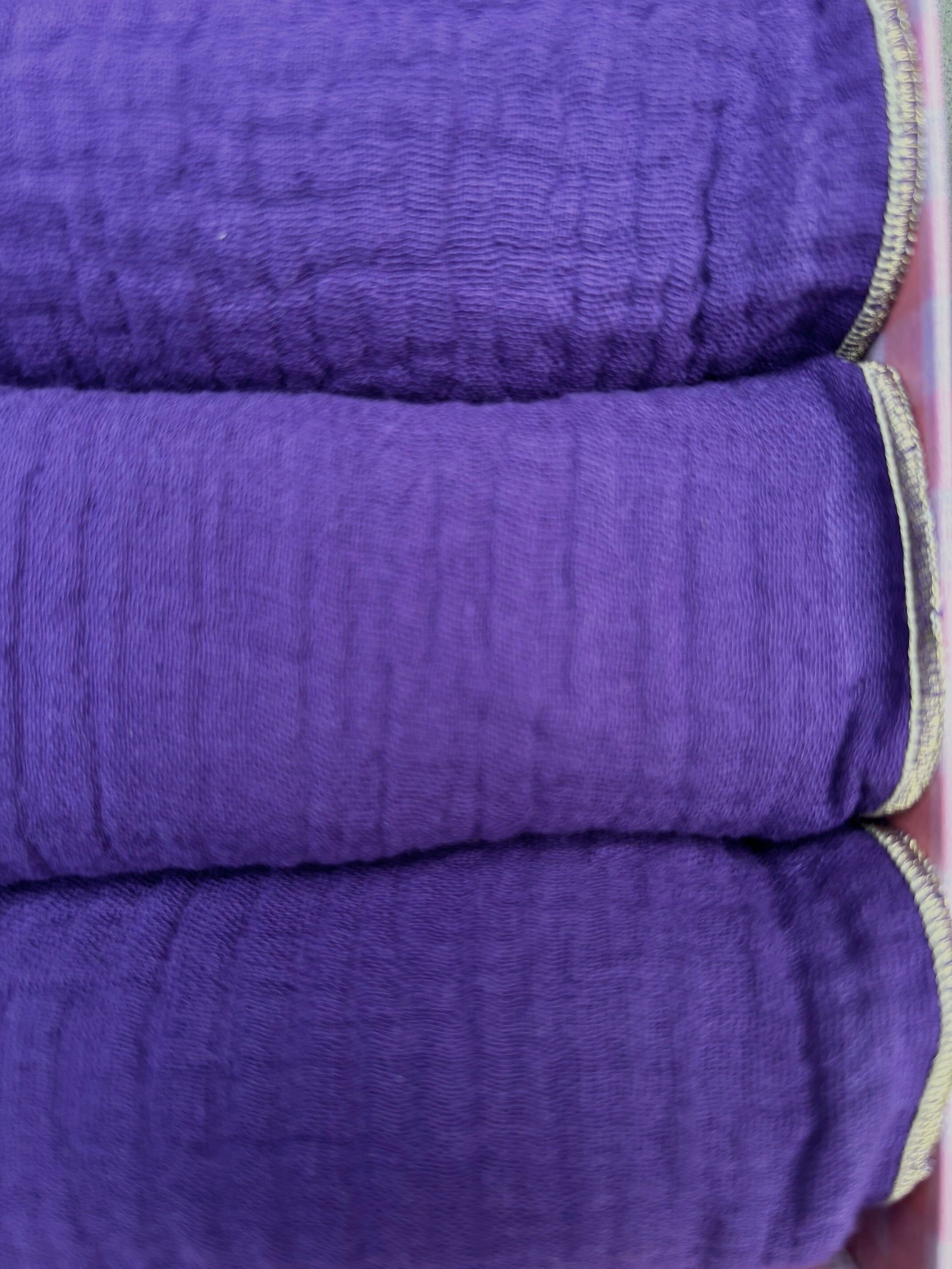 Set of 4 Napkins – Cotton Gauze – Purple – 40x40 cm