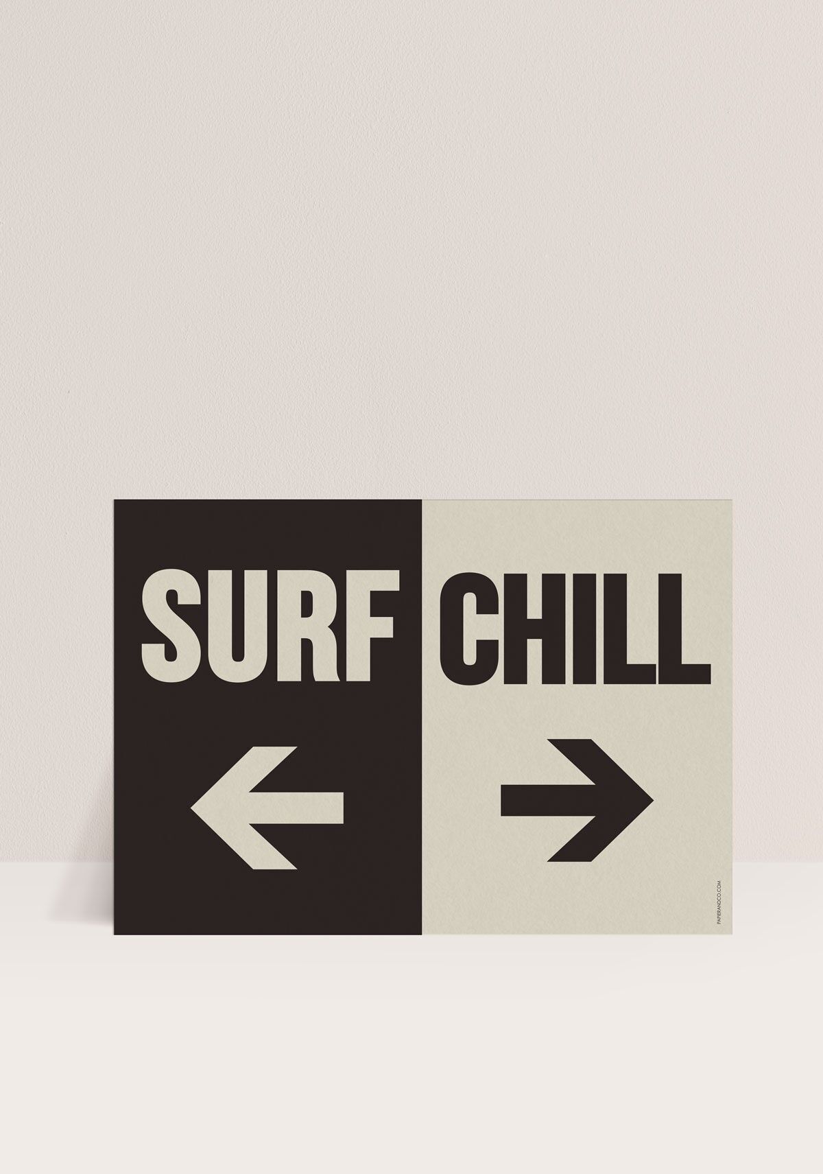 Poster - Surfen oder Chillen