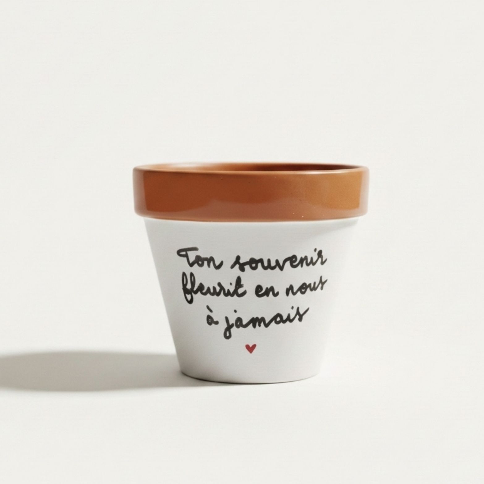 Flower pot "Your memory ♥", terracotta planter for All Saints' Day, outdoor decoration for headstone, mourning