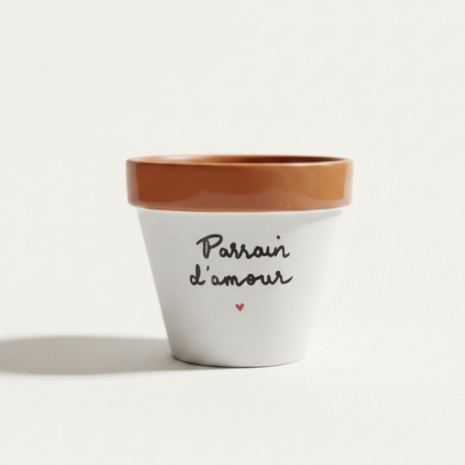 "Godfather of Love ♥" flower pot, christening, original godfather gift