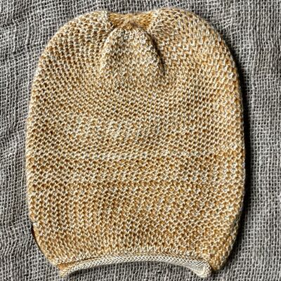 Honeycomb Hat – White/Mustard