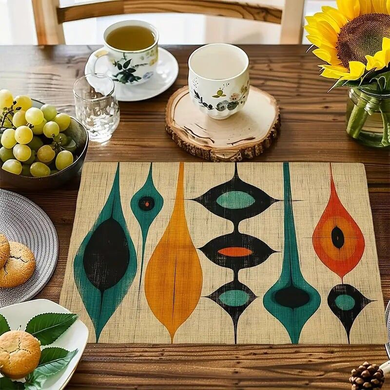 Set di tovagliette da 4/6 pezzi con motivi geometrici