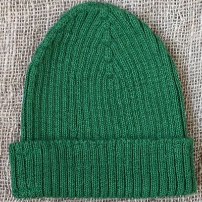 Gerippte Mütze – Grün