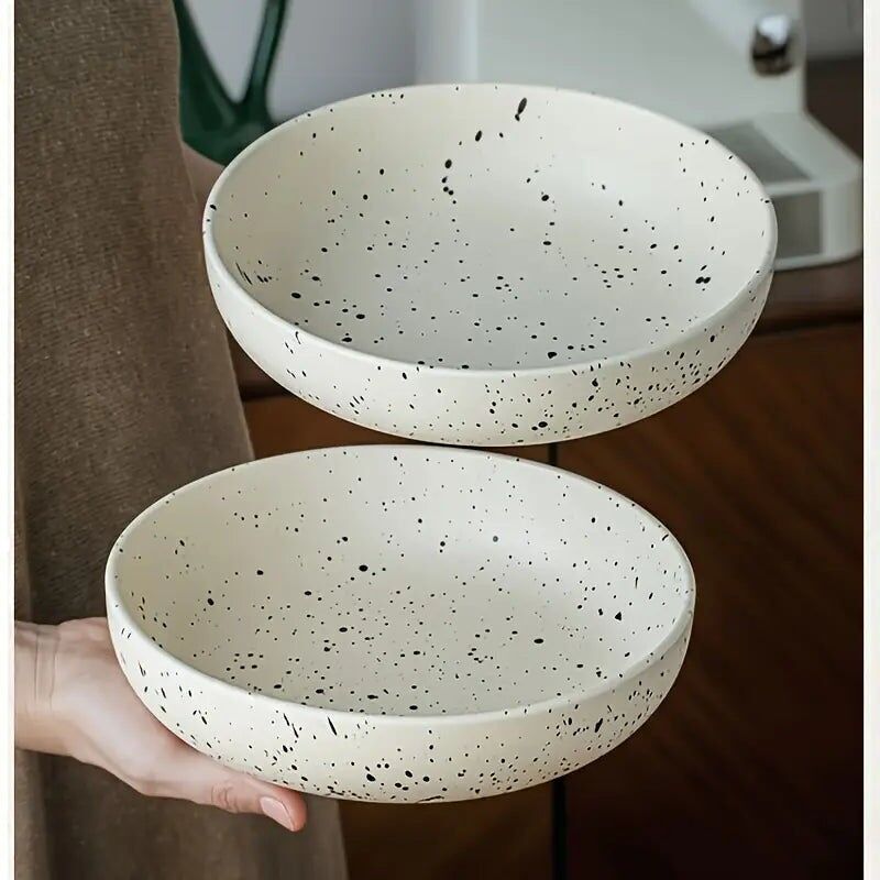 Ciotole per insalata in ceramica coreana - 8 pollici di profondità, fatte a mano