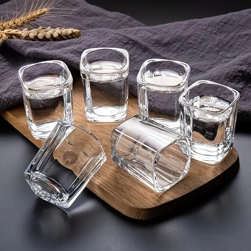 Set di 6 bicchieri da shot – Bicchieri riutilizzabili da 2 once per whisky e vino, lavaggio a mano