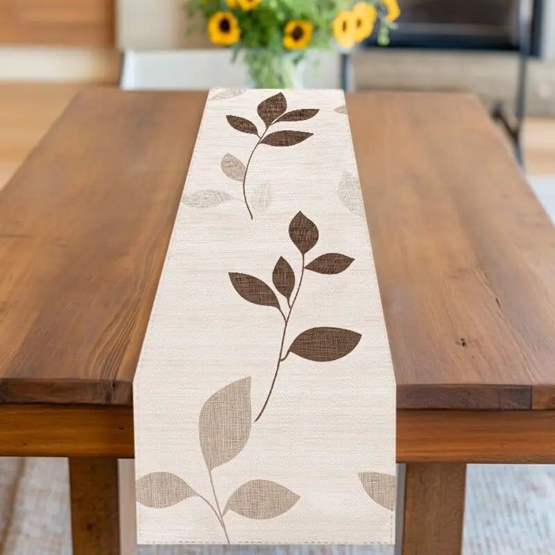 Modern Pattern Table Runner – Easy-Clean Polyester Decor for Dining Tables