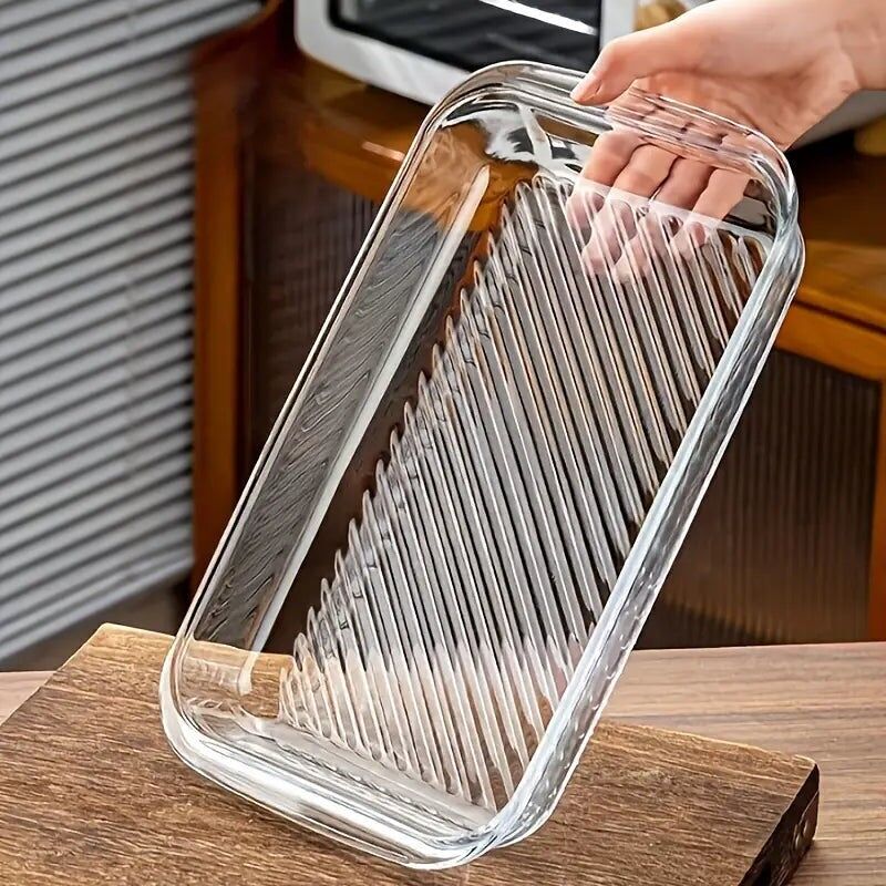 Teglia in vetro per dolci – Teglia riutilizzabile adatta al forno e al microonde per i pasti delle feste