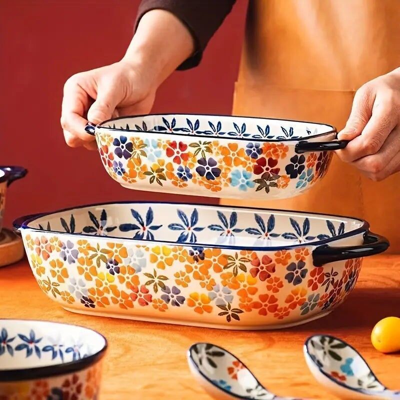 Teglia da forno in ceramica polacca – Teglia da forno vintage da 9 pollici, adatta al forno