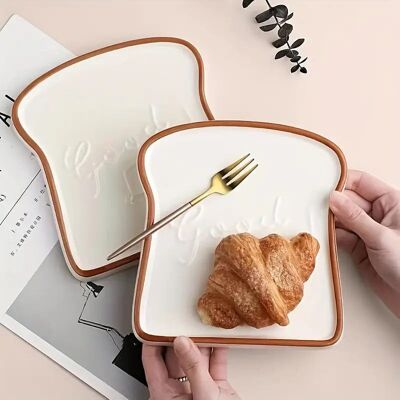 1-2 piatti da dessert in ceramica – Eleganti stoviglie multiuso per la casa e il bar