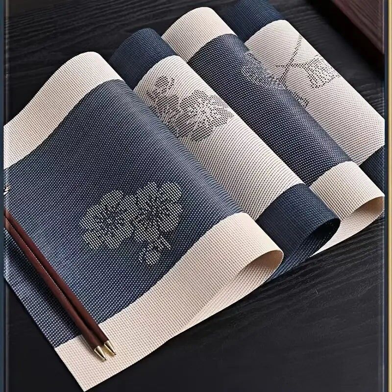 6pcs Placemats Modern Style Erasable Oil-proof