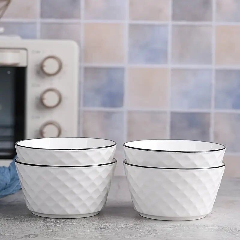 Juego de 6 cuencos de cerámica para cocina casera.