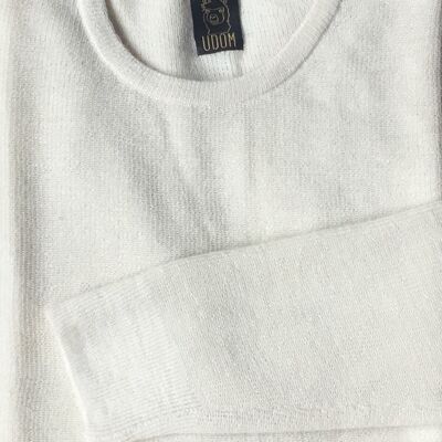 Maglione di lana Baby Alpaca – Bianco