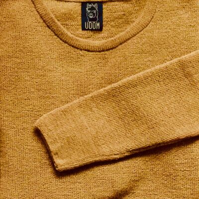 Pullover aus Babyalpakawolle – Senf