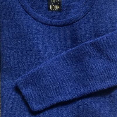 Pullover aus Babyalpakawolle – Blau