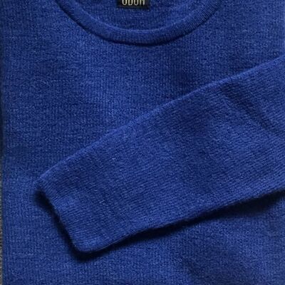 Pullover aus Babyalpakawolle – Blau