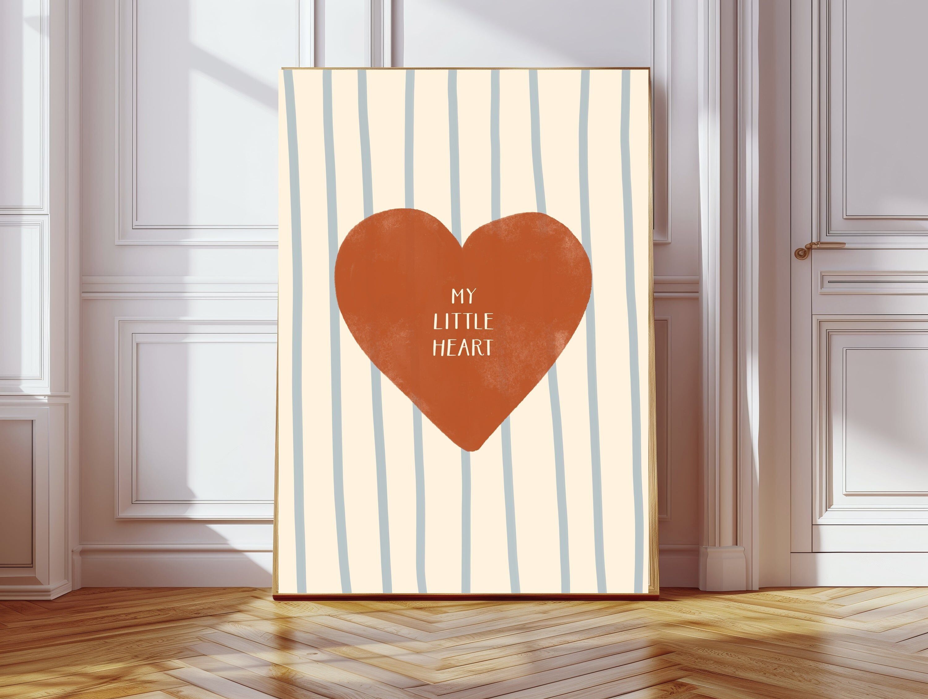Mein kleines Herz Kinderzimmer Kunstdruck