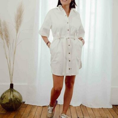 White shirt dress Made in France