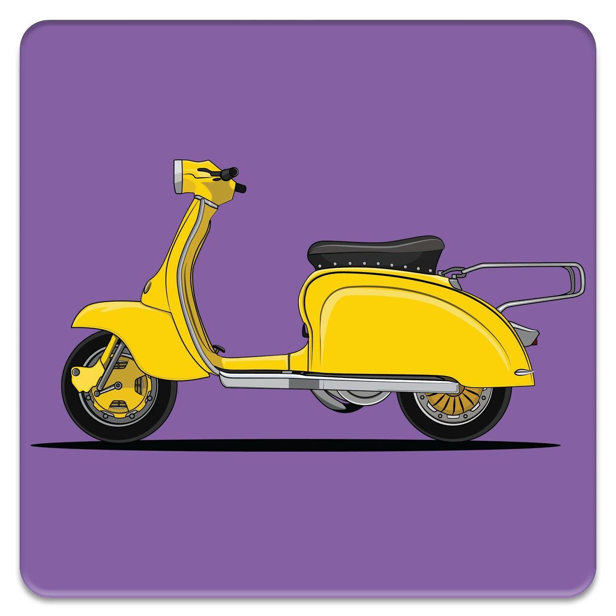 Scooter Bambus Getränkeuntersetzer