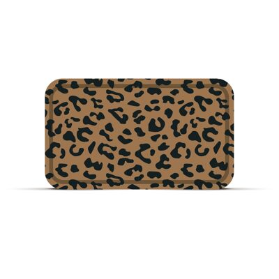 Leopard Moka Tray 47.5x27.5cm