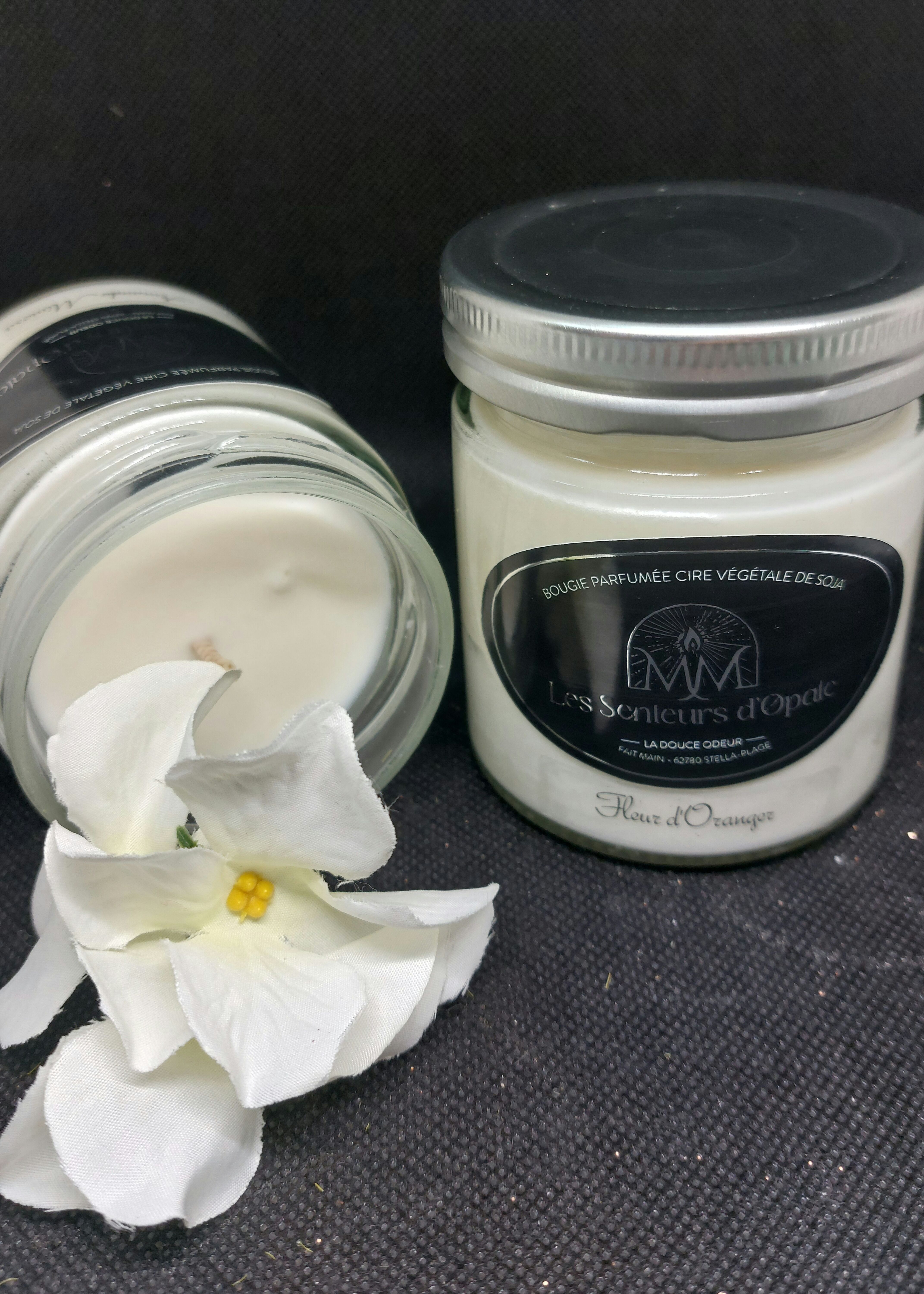 Scented candle vegetable wax SOYA - ORANGE BLOSSOM (150gr)