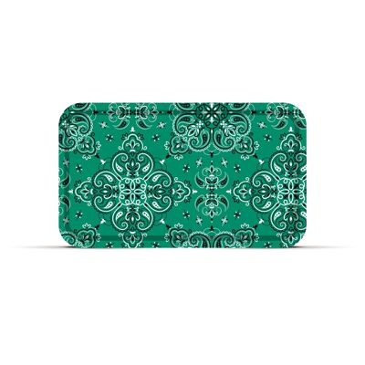 Turquoise Bandana Tray 47.5x27.5cm