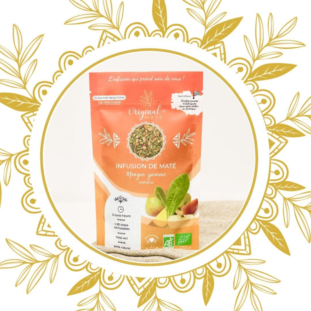 Mate di mela e mango biologico - 80 g
