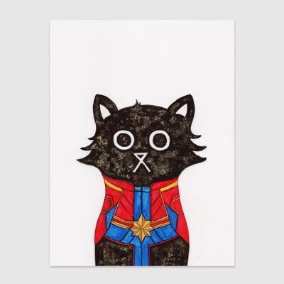 Marvel Cat Wall Art Print