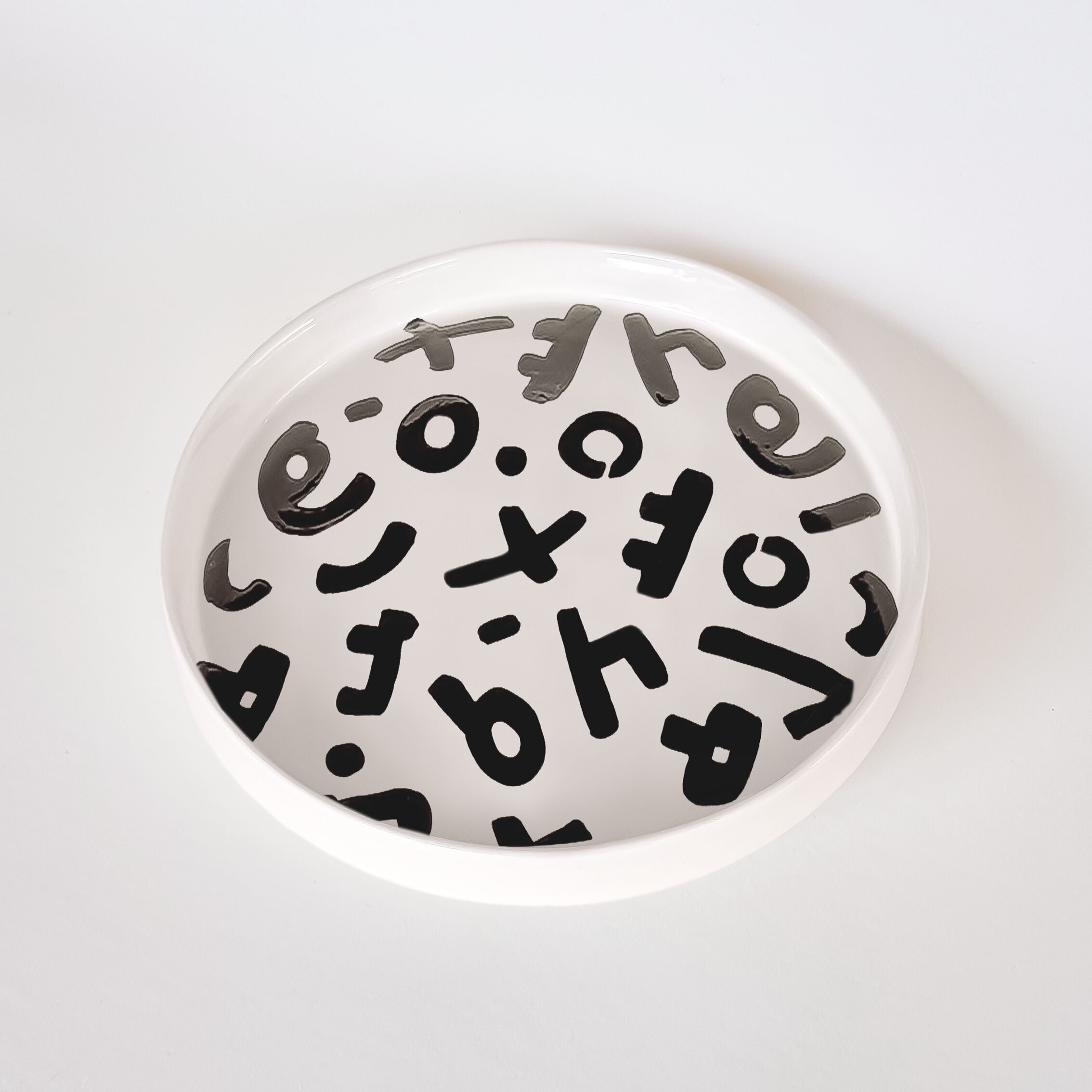 Piatto - design giapponese - dipinto a mano