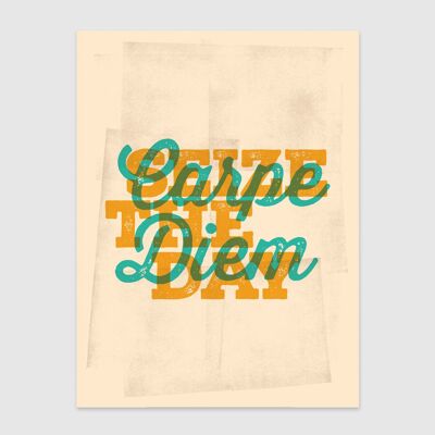 Carpe Diem Wandkunstdruck A4 und A3