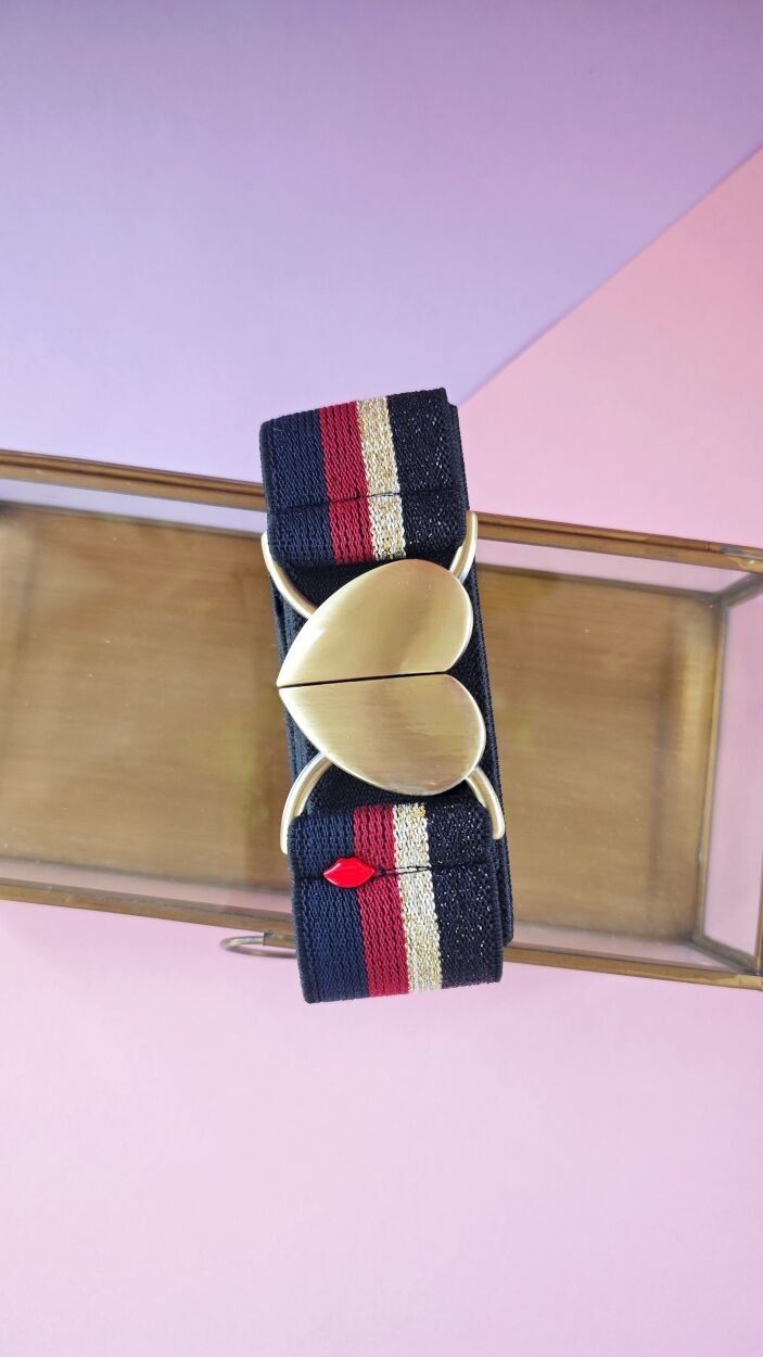 ORNELLA multi-colored elastic belt