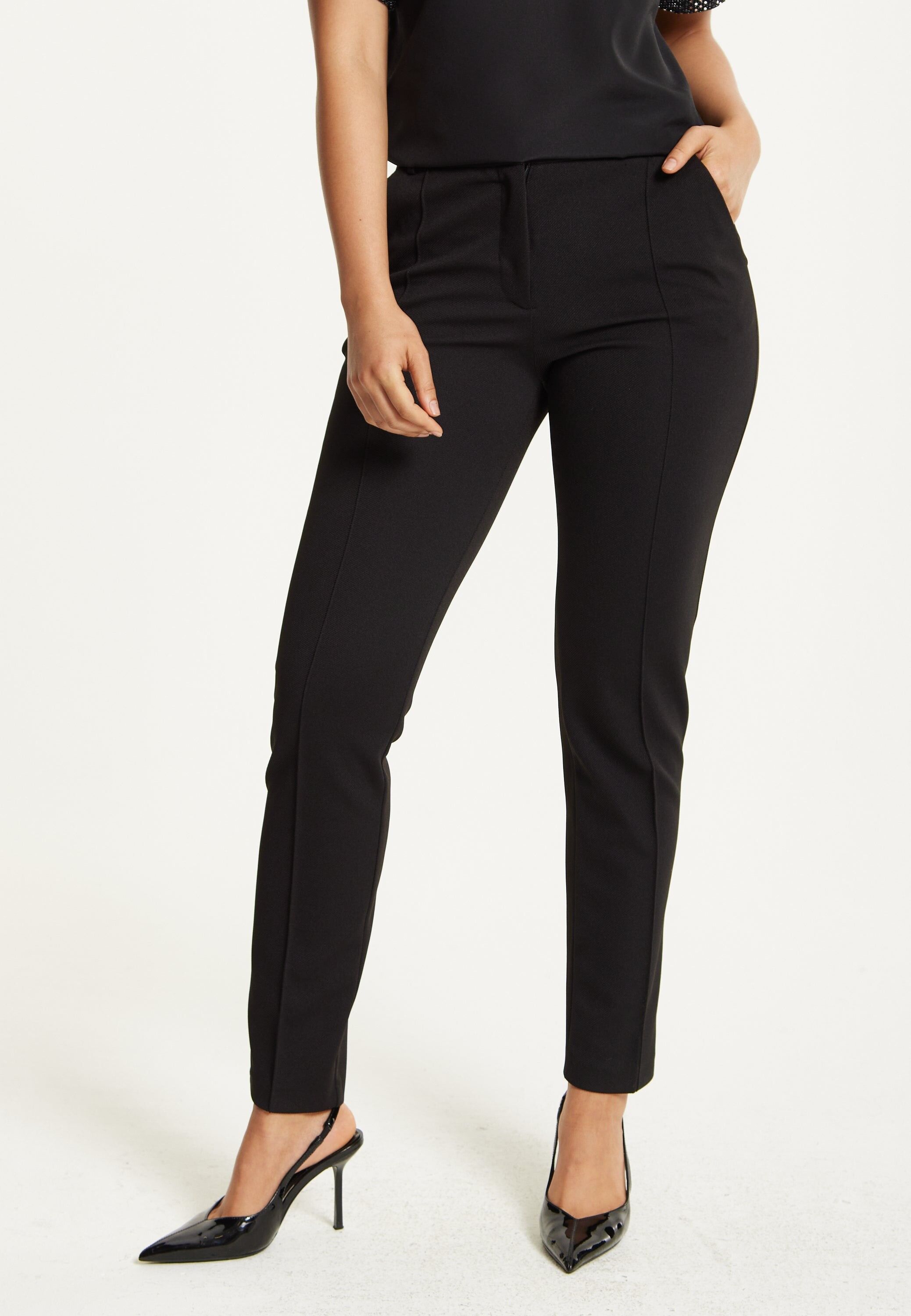 Black Slim Fit Tailored Trousers