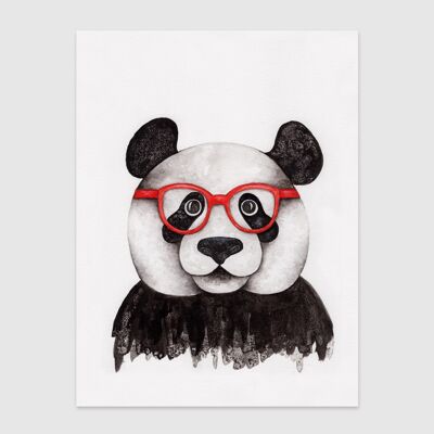 Panda Specs Wand kunstdruck