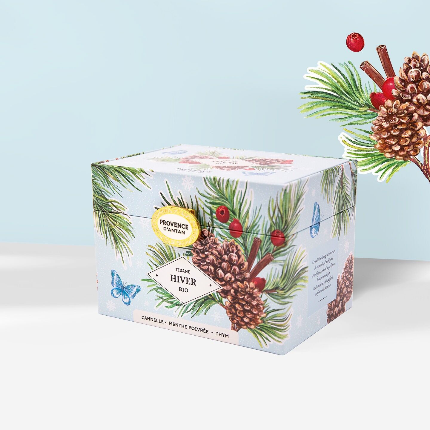 Tisana invernale biologica in scatola di metallo* 20 bustine