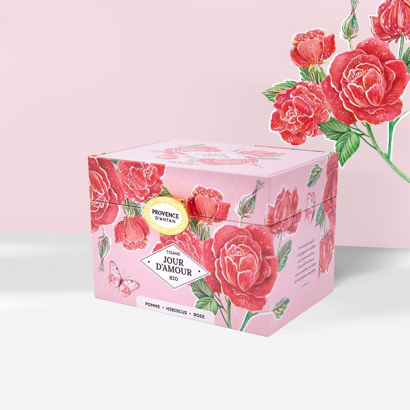 Tisana biologica Day of Love in scatola di metallo* 20 bustine