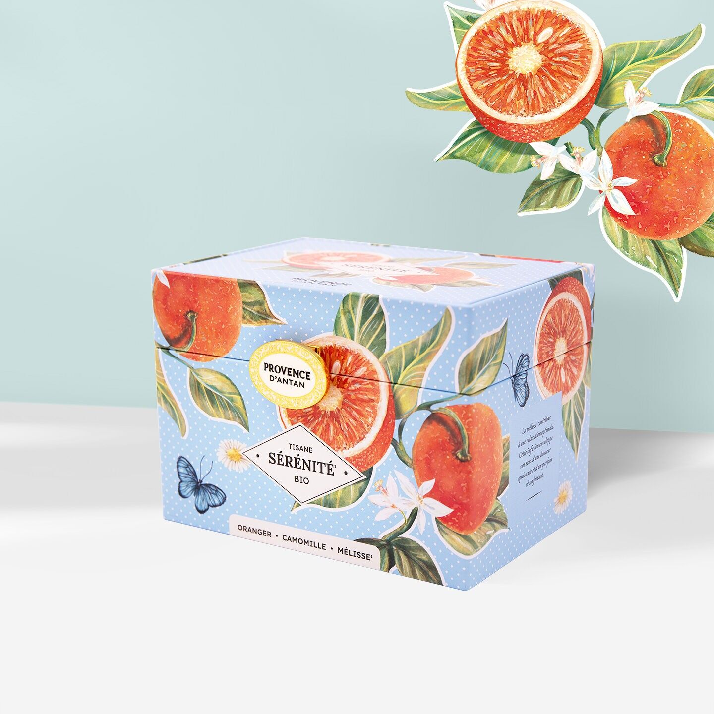 Scatola di metallo per tisana biologica Serenity* 20 bustine