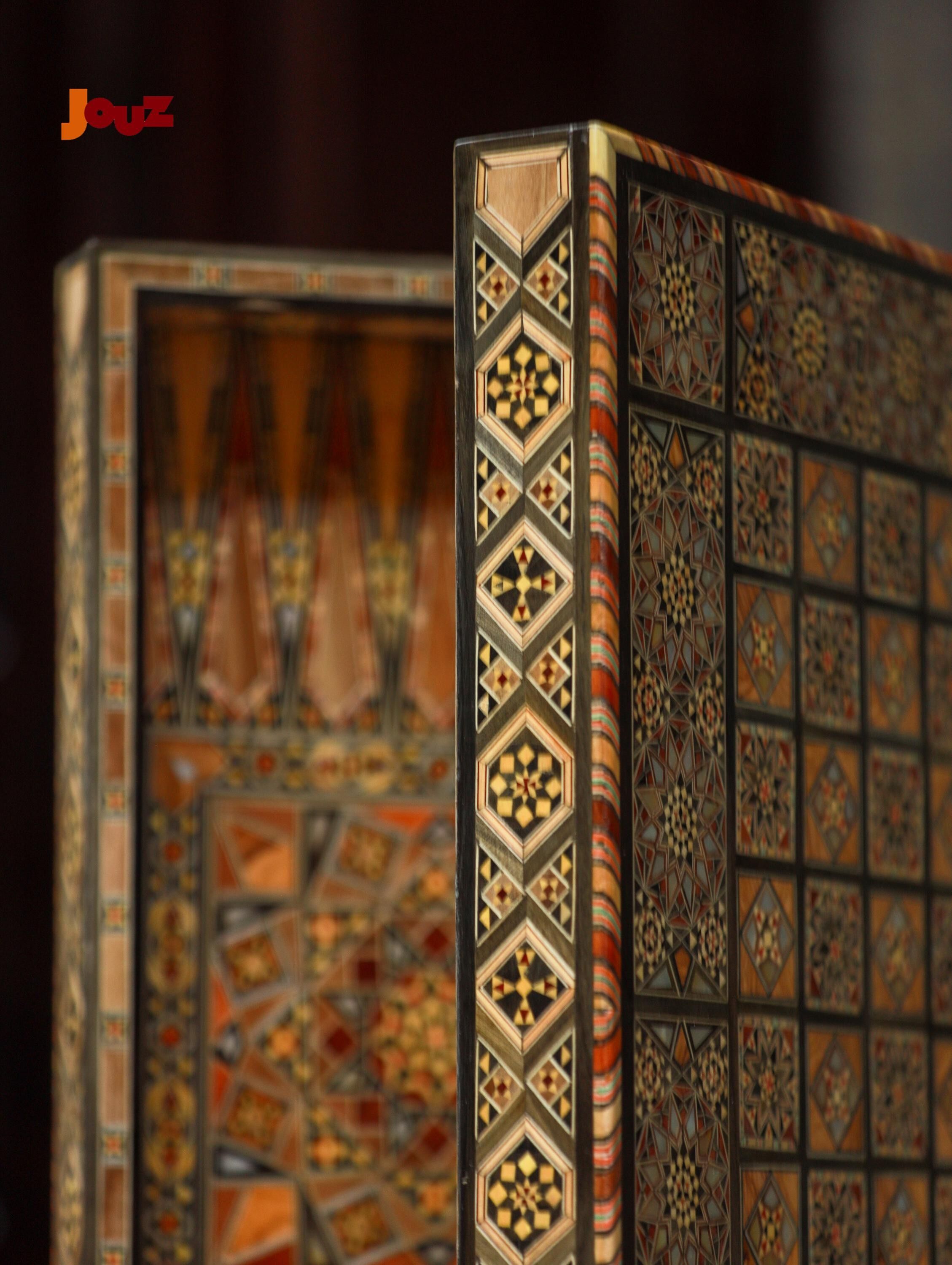 Luxury High-Quality Large Size Backgammon & Chess Set – Handcrafted Masterpiece, Premium Wood, Elegant Board Game, Gift for Gamers