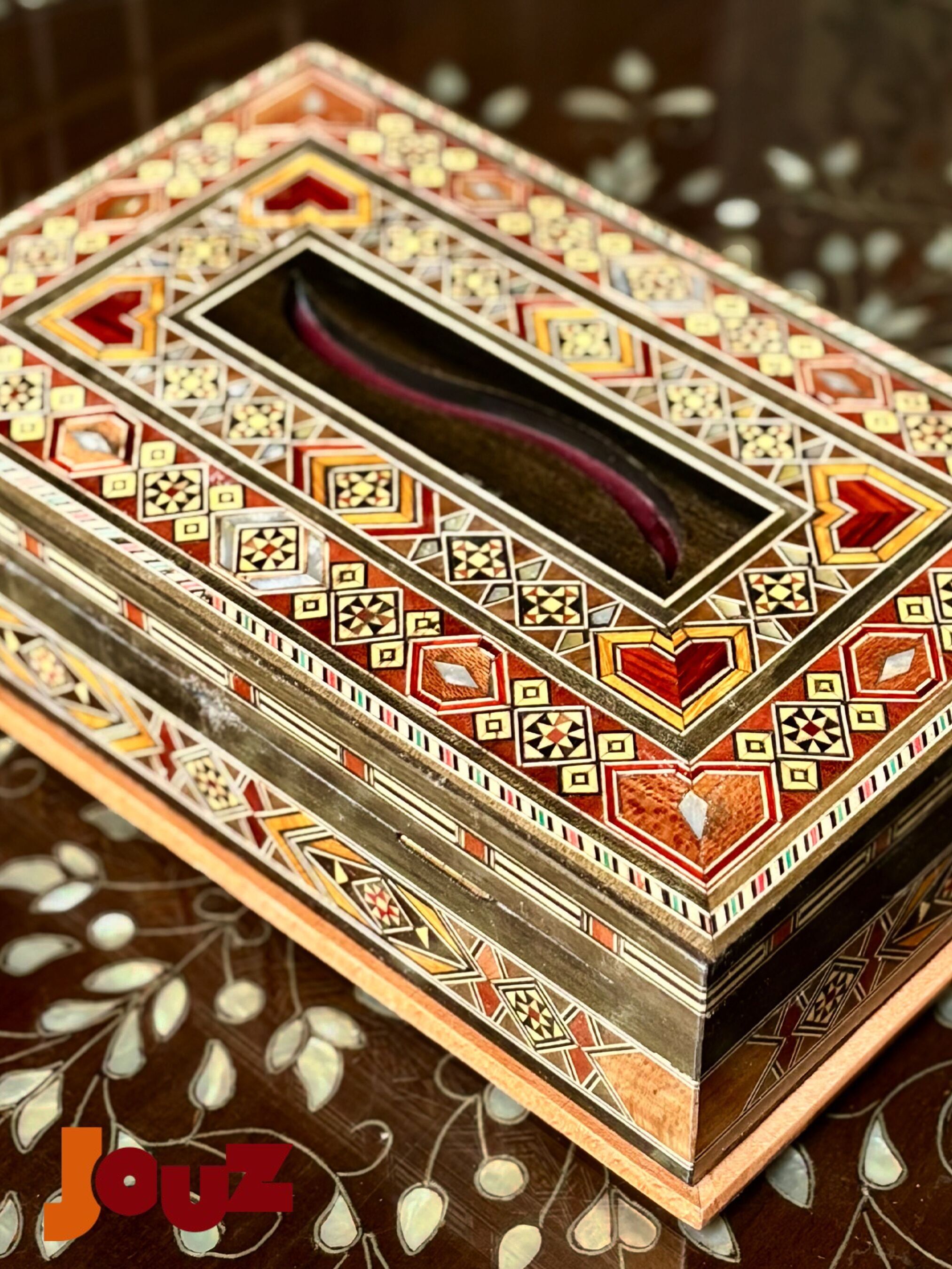 Vintage-Inspired Wooden Tissue Cover, Handcrafted Decorative Box