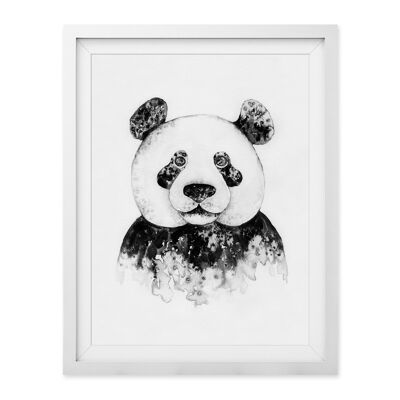 Stampa artistica da parete Ink Panda A4 e A3