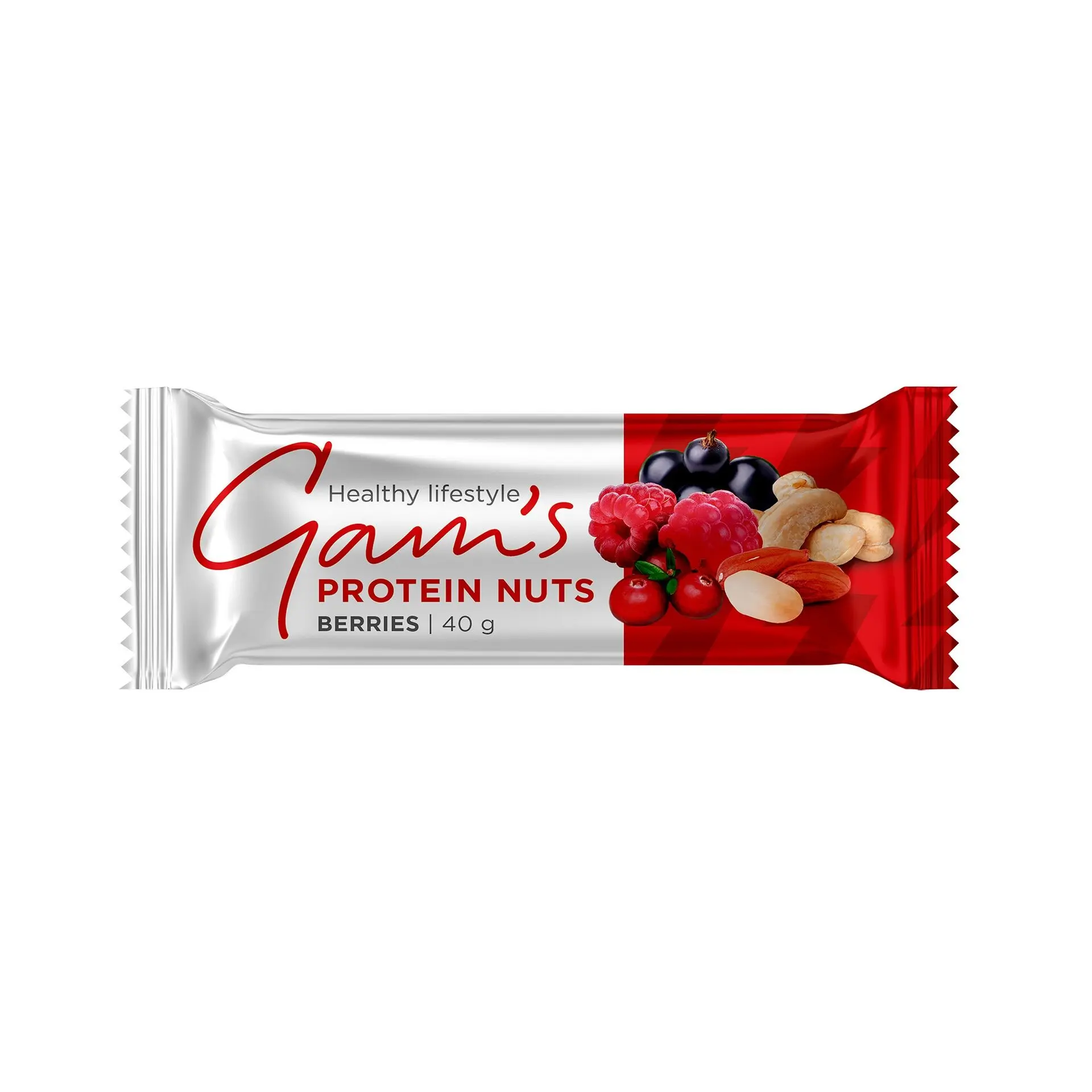Achat Gam's Protein Barre Protéinée Nuts Fruits Rouges 40gr en gros