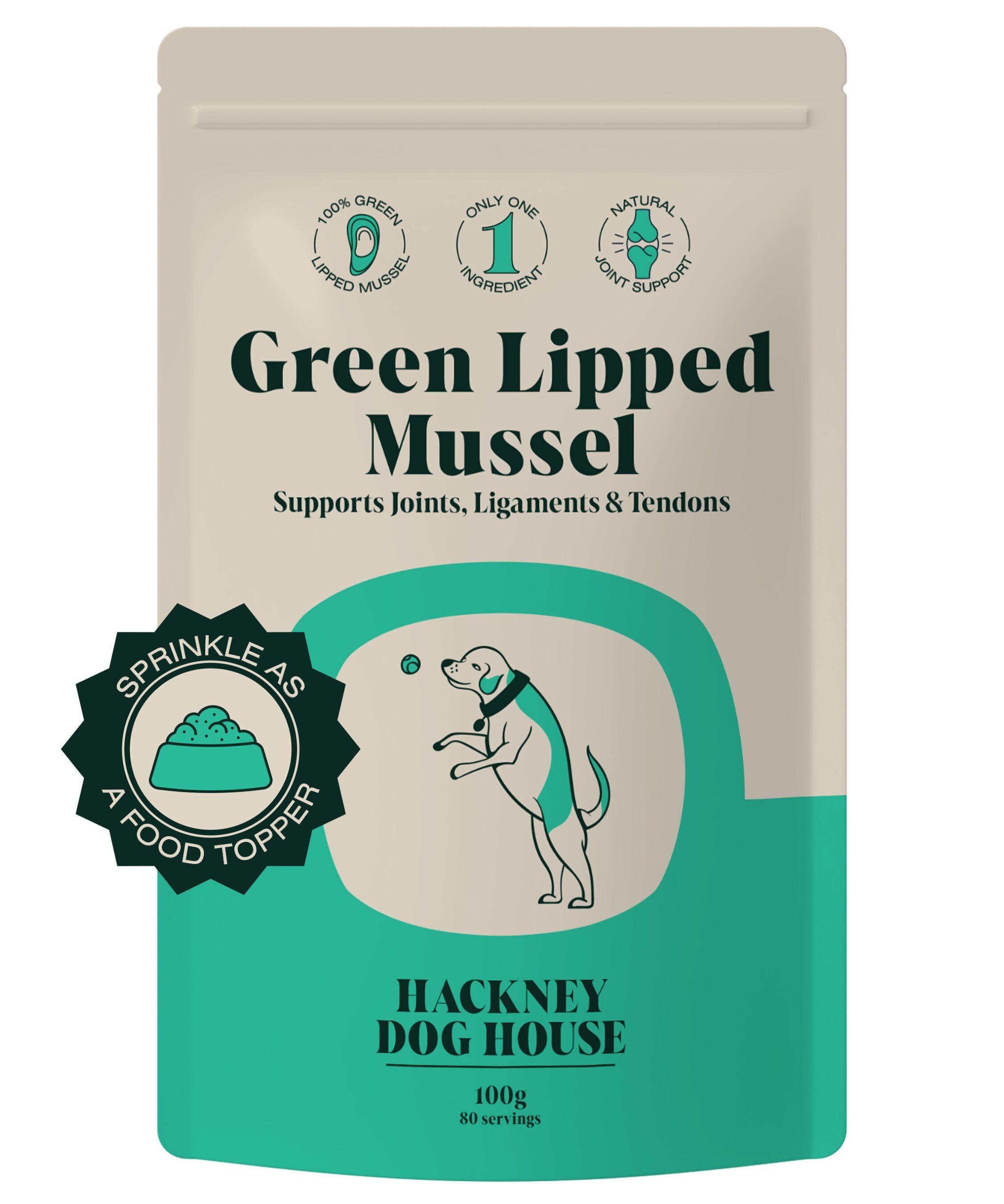 Single Pack | Green Lipped Mussel Powder for Dogs | 80 Servings | (RRP: £13.95) - Discounted - Batch has 28th Feb 2026 expiry