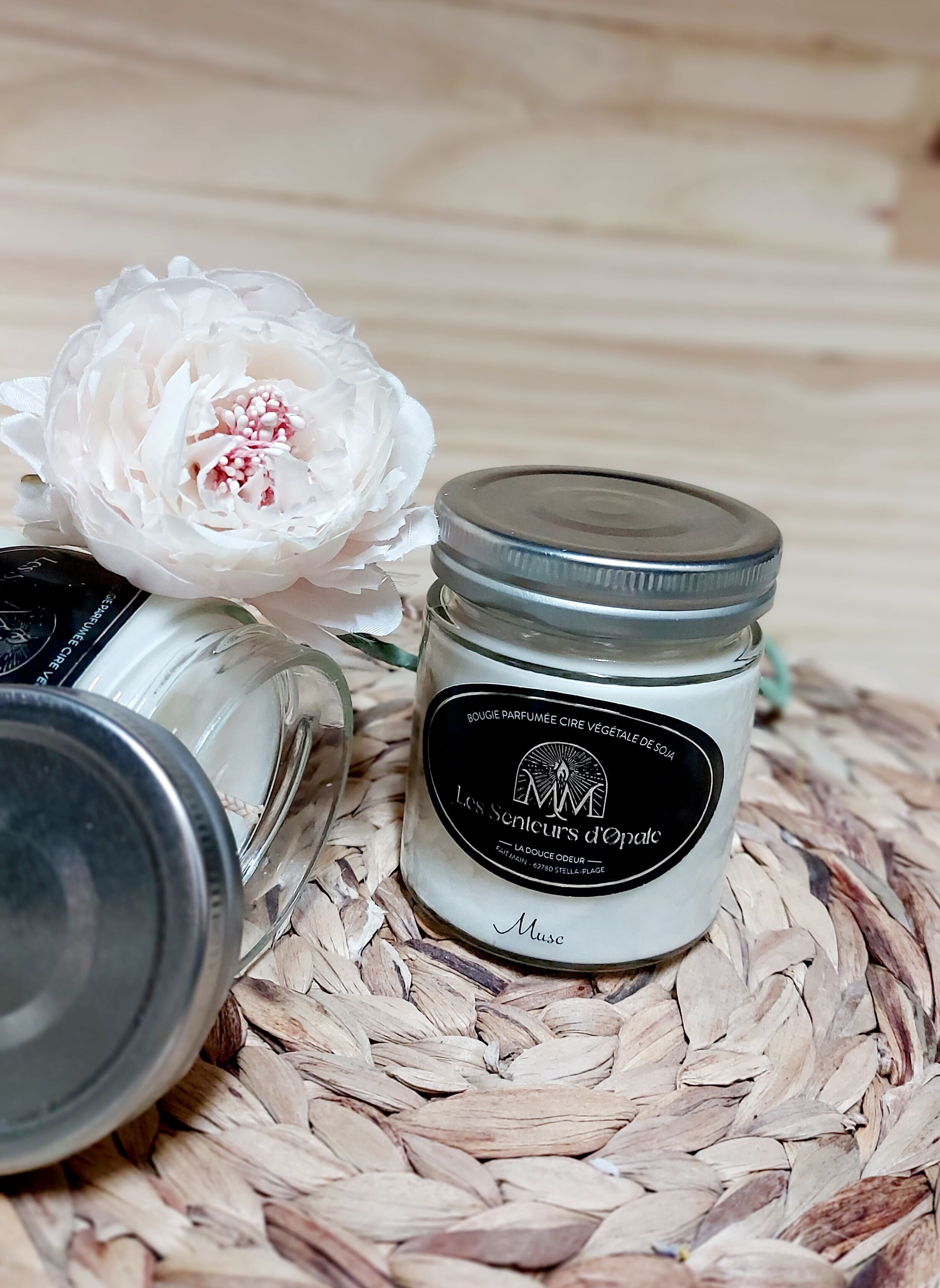 Scented Candle Soy Vegetable Wax - MUSK (150gr)